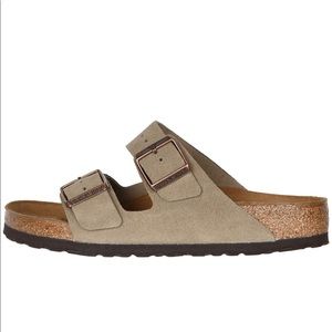 Birkenstock Arizona Taupe Suede (Narrow)